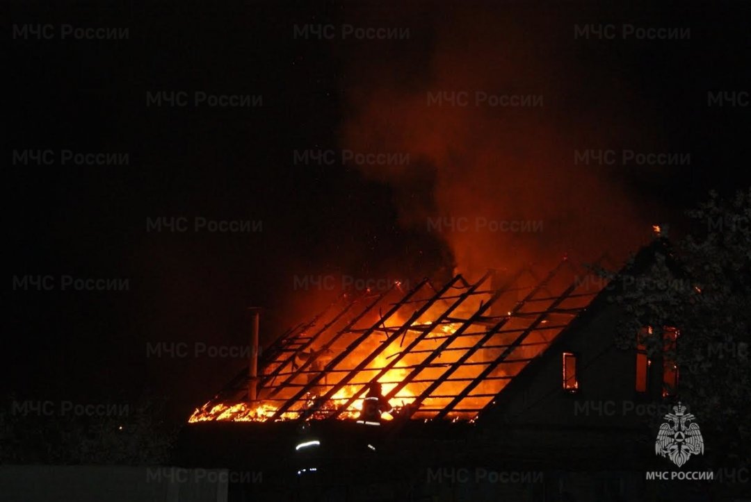 Пожар в сельском поселении Кантышево.